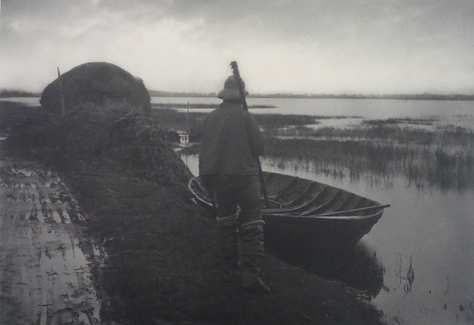 P. H. Emerson, Marshman Going to Cut Shoof-Stuff, 1886
