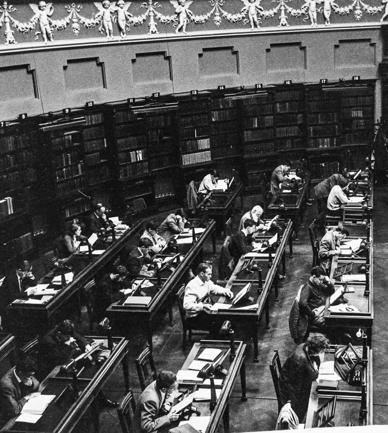 Edward Quinn, The National Library, Dublin 1963