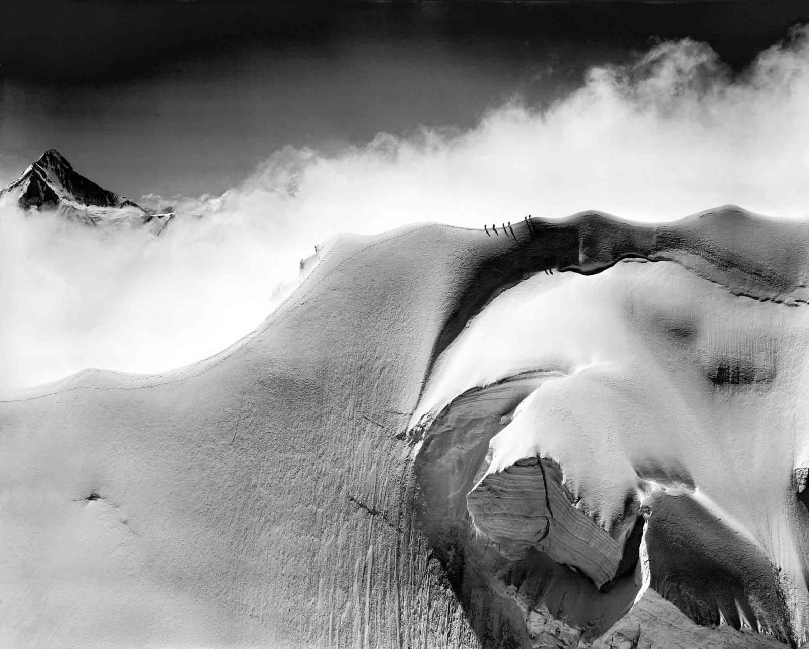 Bradford Washburn, After the Storm, Climber on the Doldenhorn, Switzerland, 1960