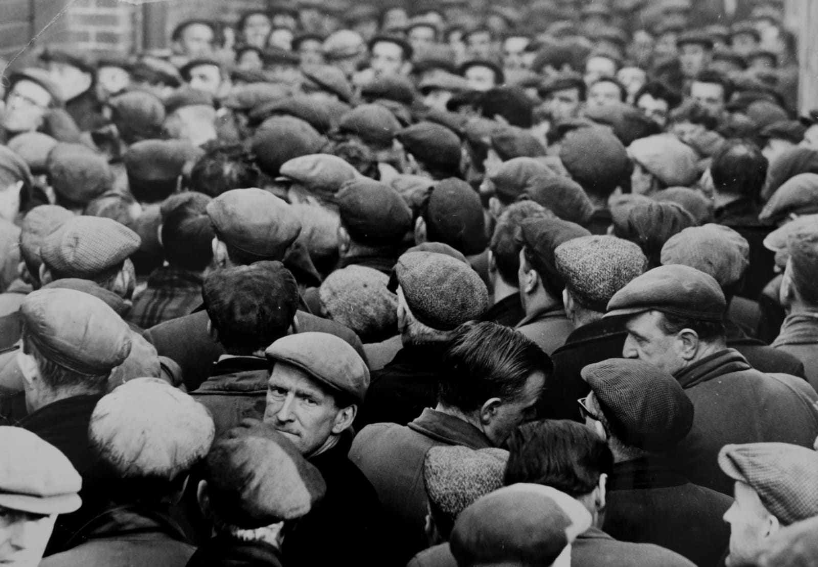 Colin Jones, 'The Lump' - dockers waiting for work, Liverpool, 1963