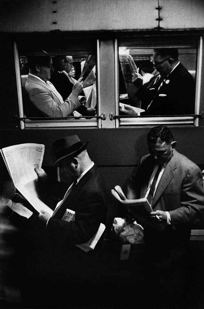Louis Stettner, Commuters, Evening Train, Penn Station, 1958