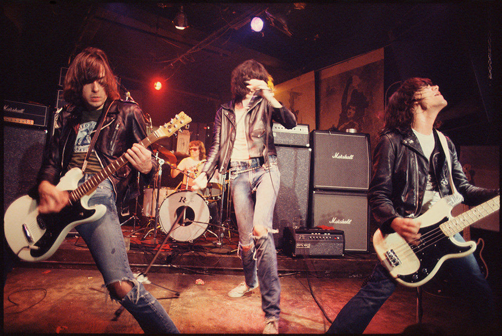 Roberta Bayley, Ramones on Stage at CBGB. New York, 1976
