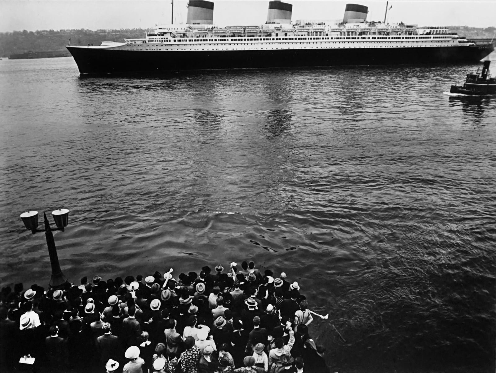 Berenice Abbott, The S.S. Normandie, 1934, printed later