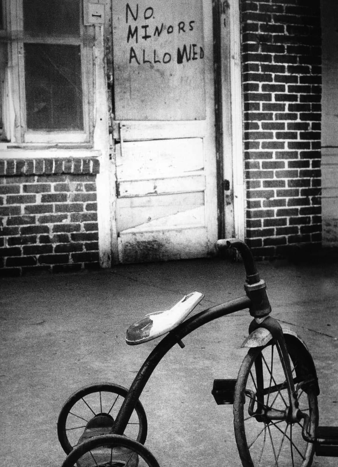 Don Thompson, Tricycle on Greenwood, Tulsa, OK, 1969