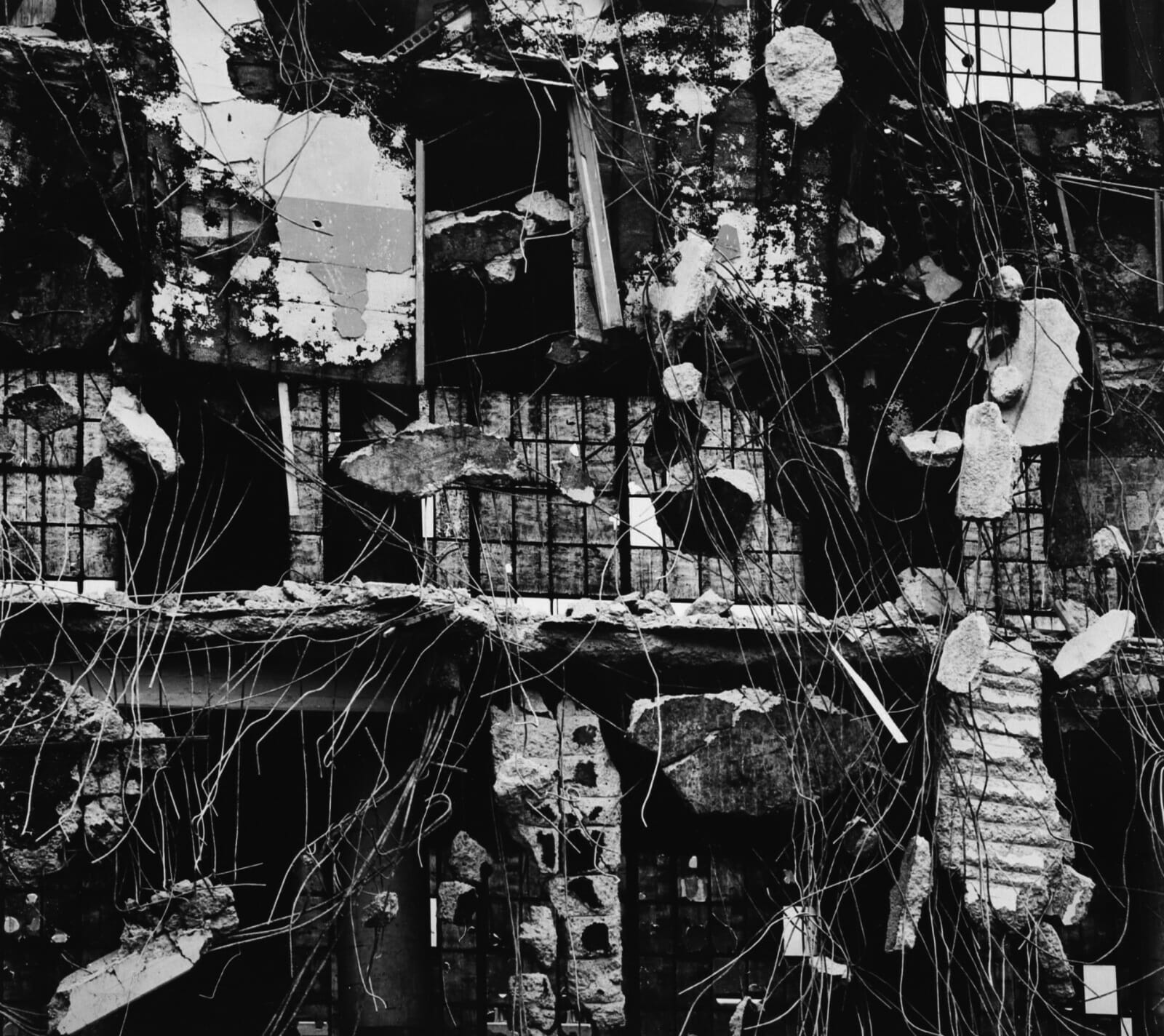 Brett Weston, Wrecked Building, 1976