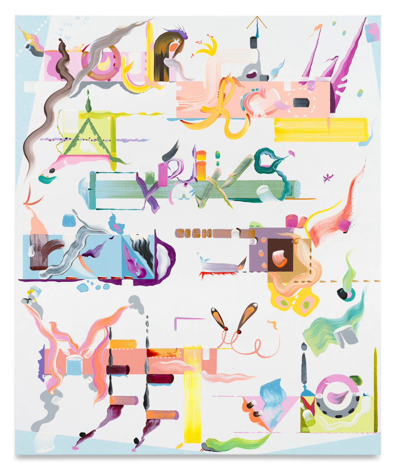 FIONA RAE, Your shadow at evening rising to meet you, 2025