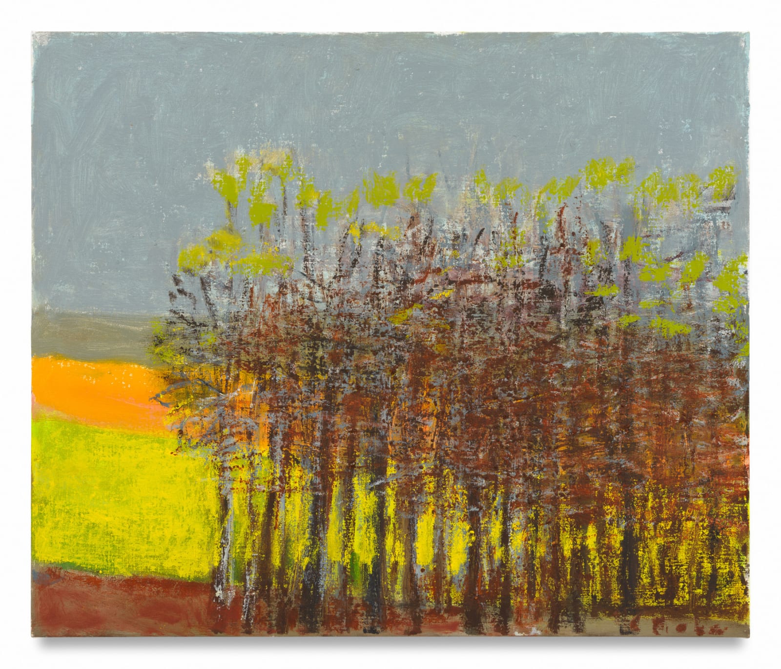 WOLF KAHN, Small Orange Spot, 2015