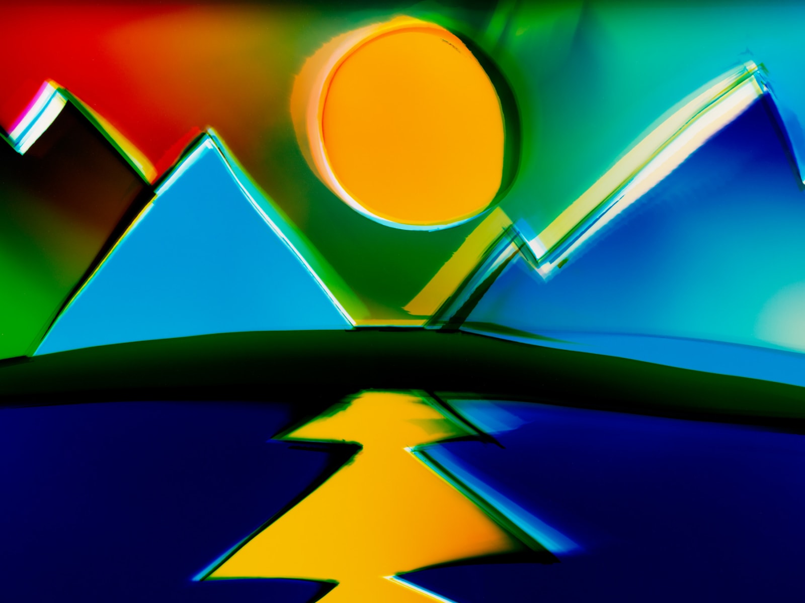 LIZ NIELSEN, Moonlit Lake, 2025