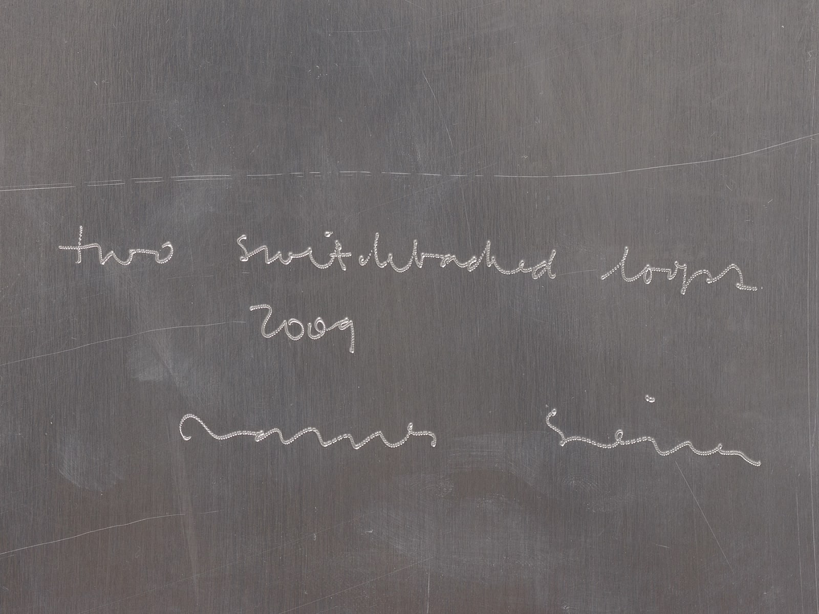 JAMES SIENA, Two Switchbacked Loops, 2009
