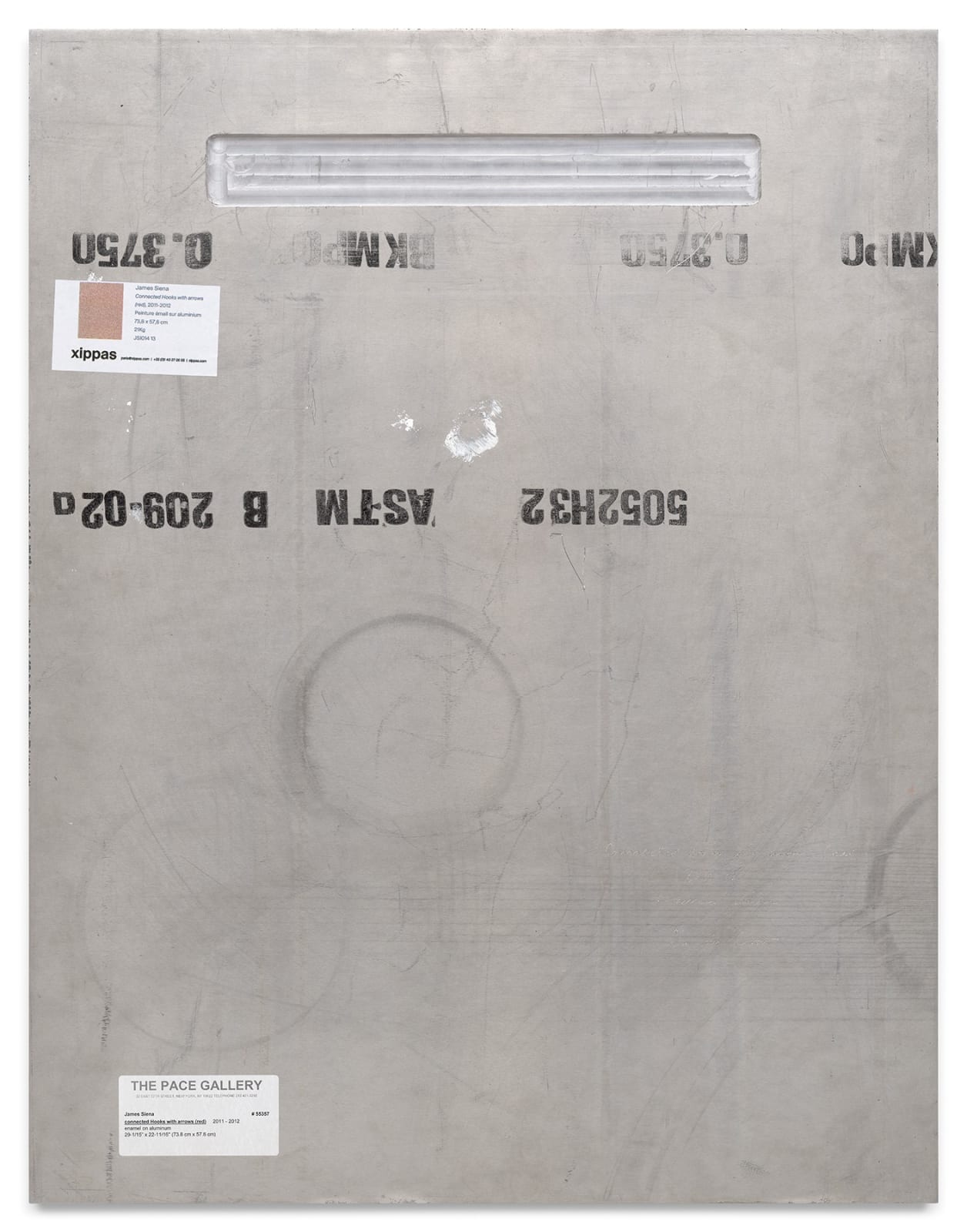 JAMES SIENA, Connected Hooks with arrows (red), 2011-2012