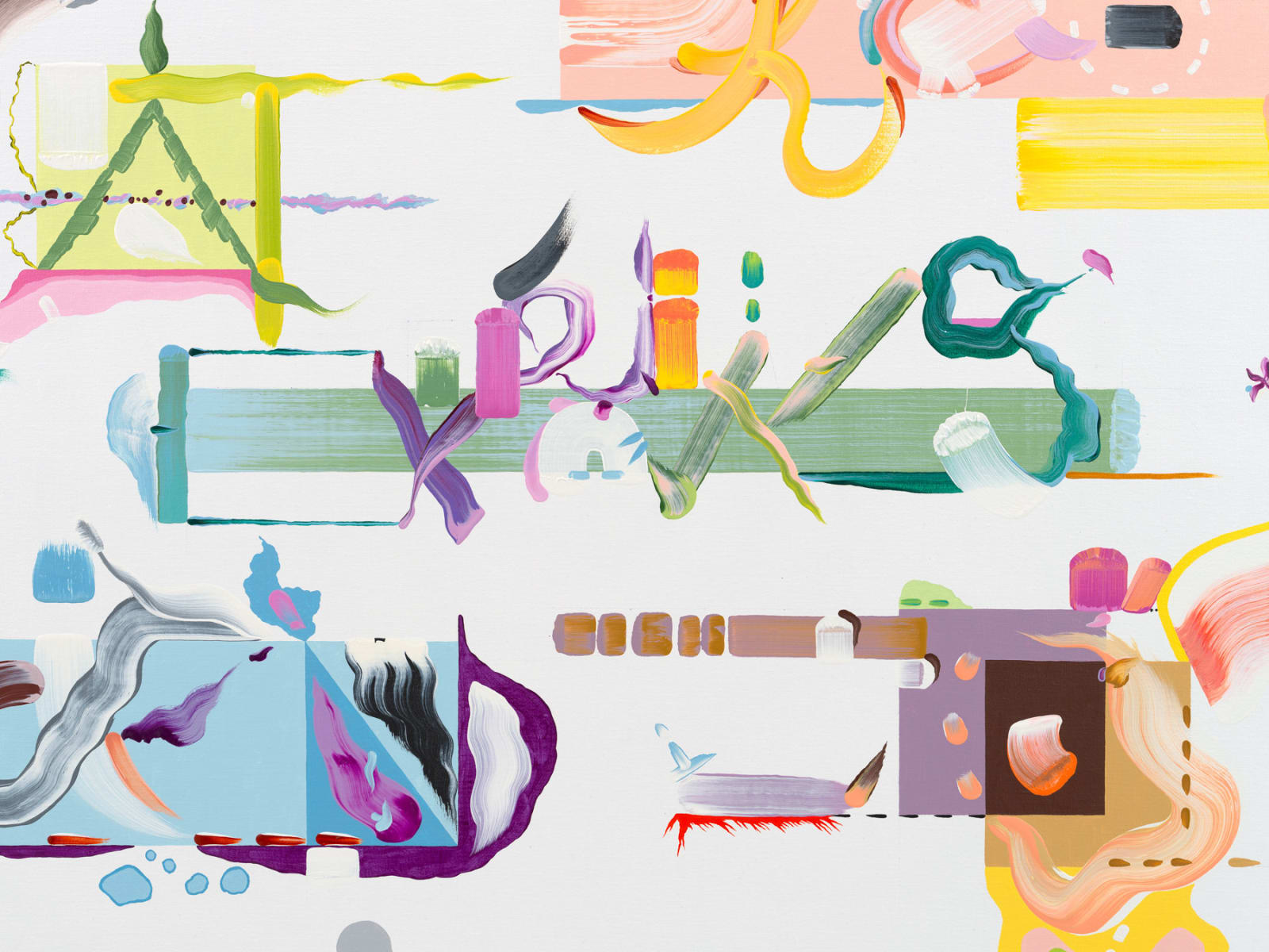 FIONA RAE, Your shadow at evening rising to meet you, 2025