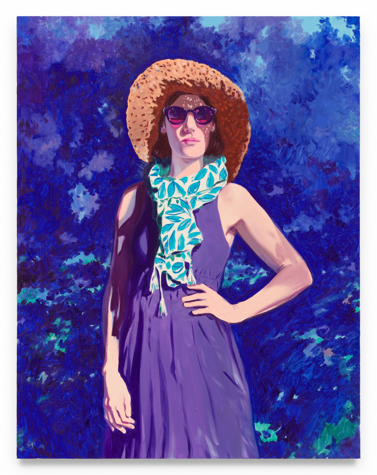 SEBASTIAN BLANCK, Leafy Scarf, 2024