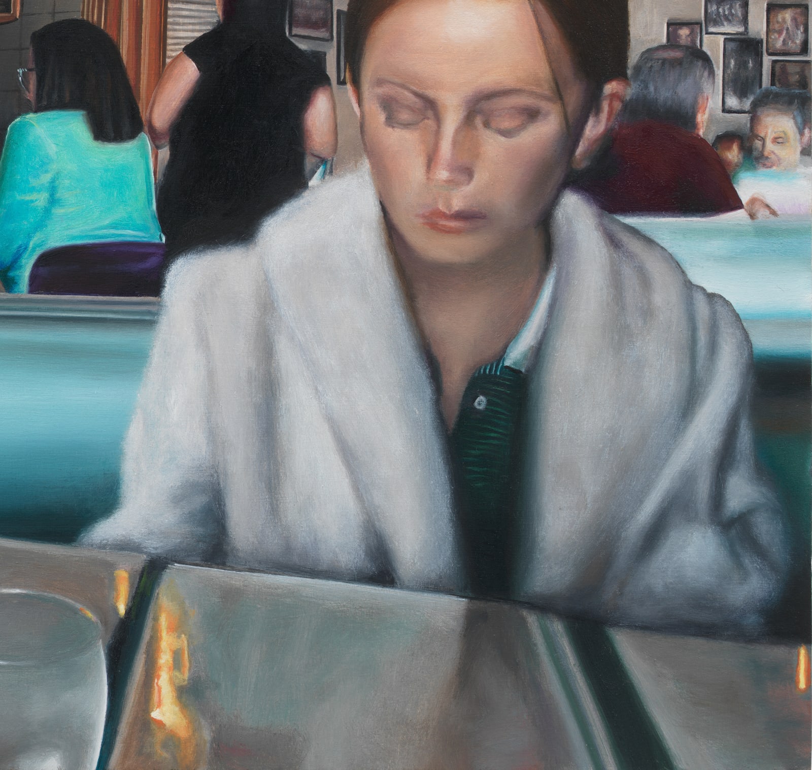 TIM HAWKINSON, Booth at Latif's, 2023