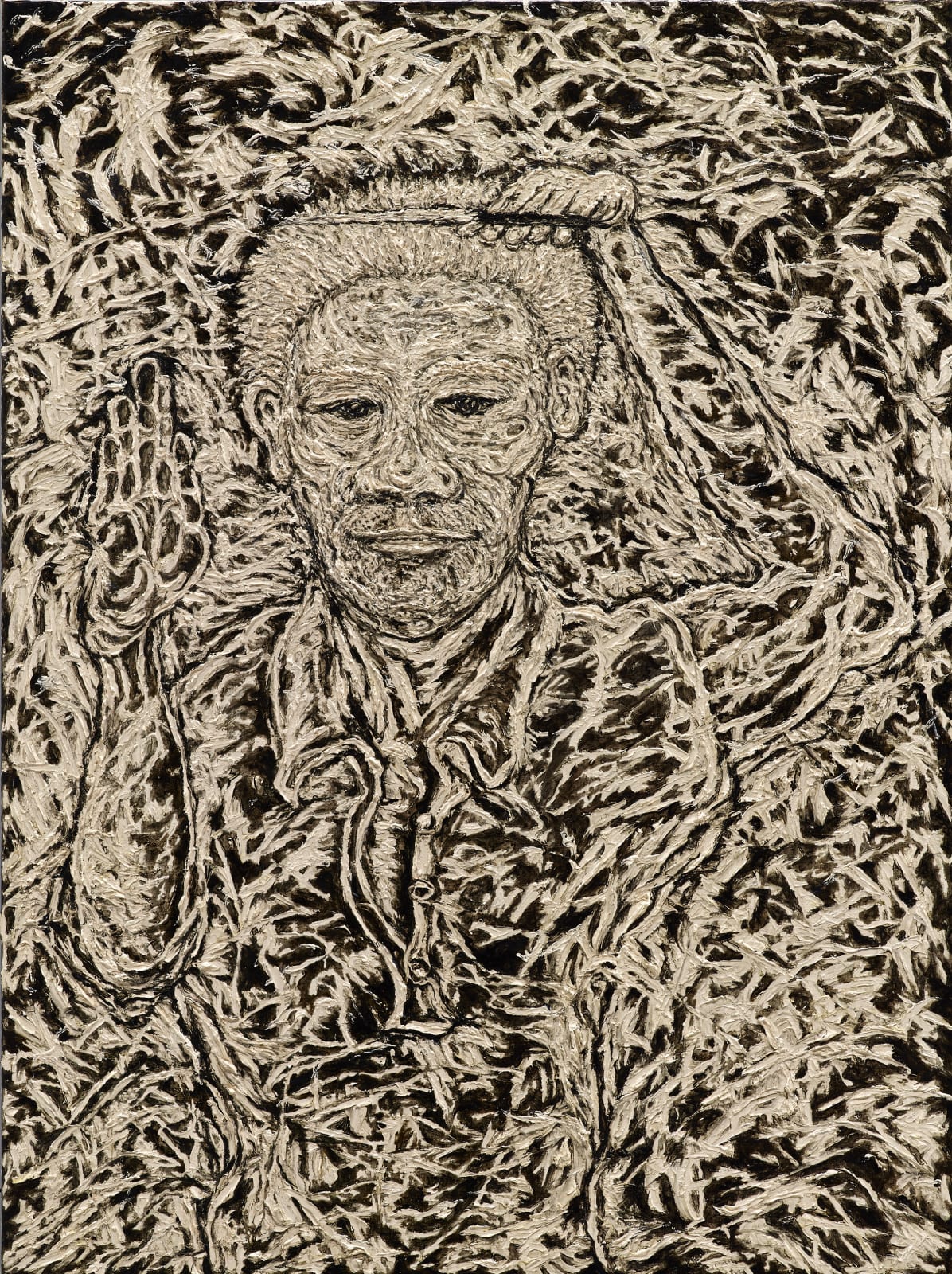 石晉華 , 《持剪刀的自畫像》 Self-Portrait with Scissors, 2016–2017