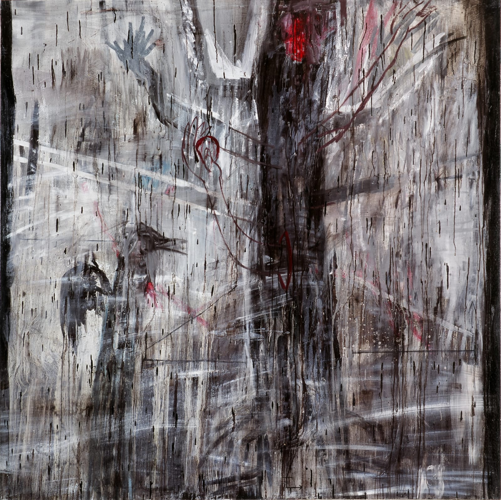 鍾江澤 , 《大肉身-掏心樹與討果子的鳥1》 A Tree and A Bird-I, 2004