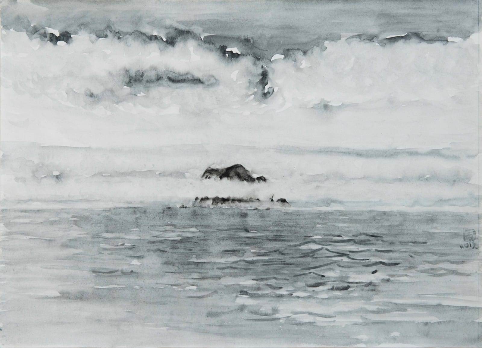 林銓居, 《基隆嶼：靄》 Keelung Islet: Mist, 2019