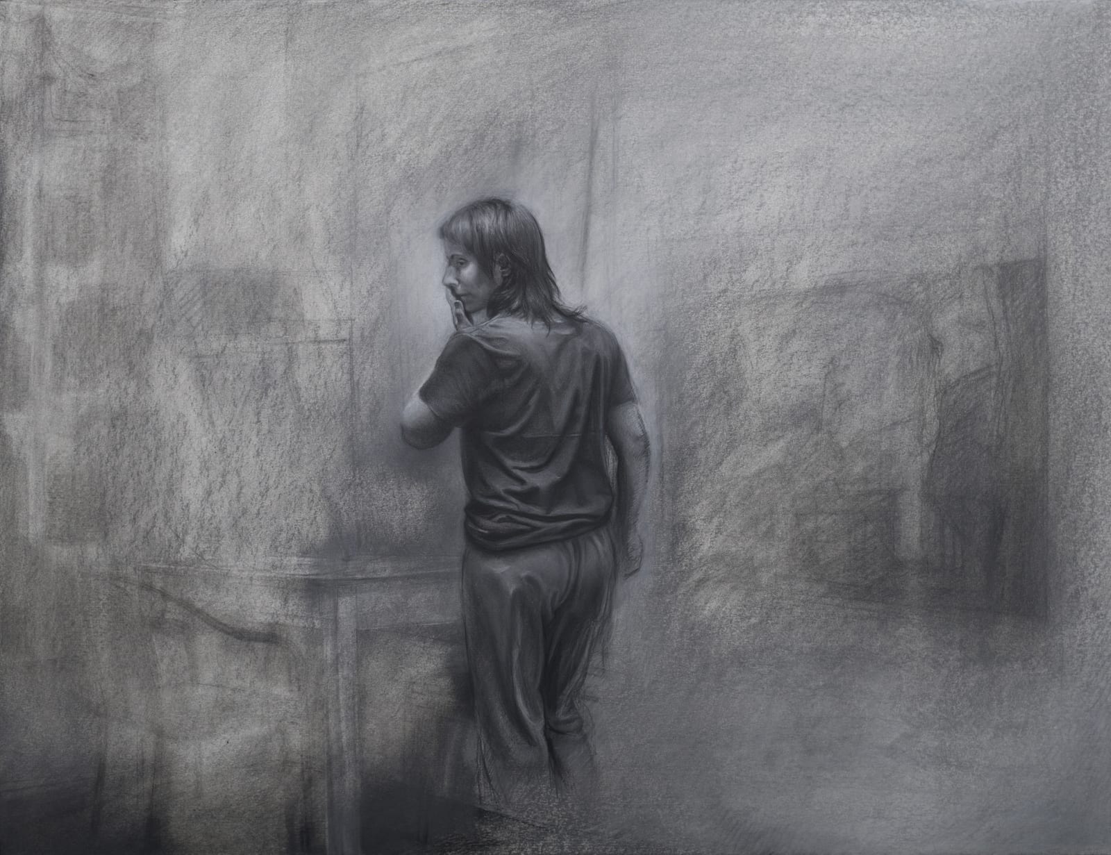 安娜・瑪瑞亞・米庫, 《沒有魔法老師的學徒- 素描1》 The Apprentice with no Sorcerer -Drawing 1, 2017