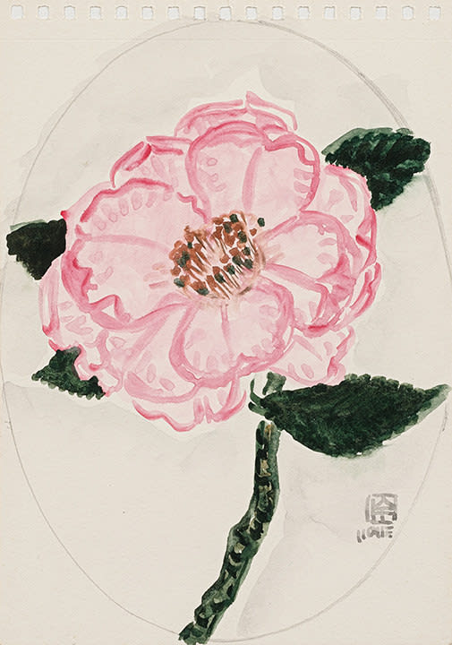 林銓居, 《茶花：日本姑娘之一》Camellia: Japanese Girl I, 2023