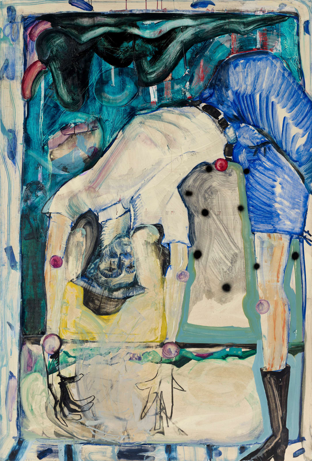 黨若洪 , 《彎著腰》 Bending down, 2017