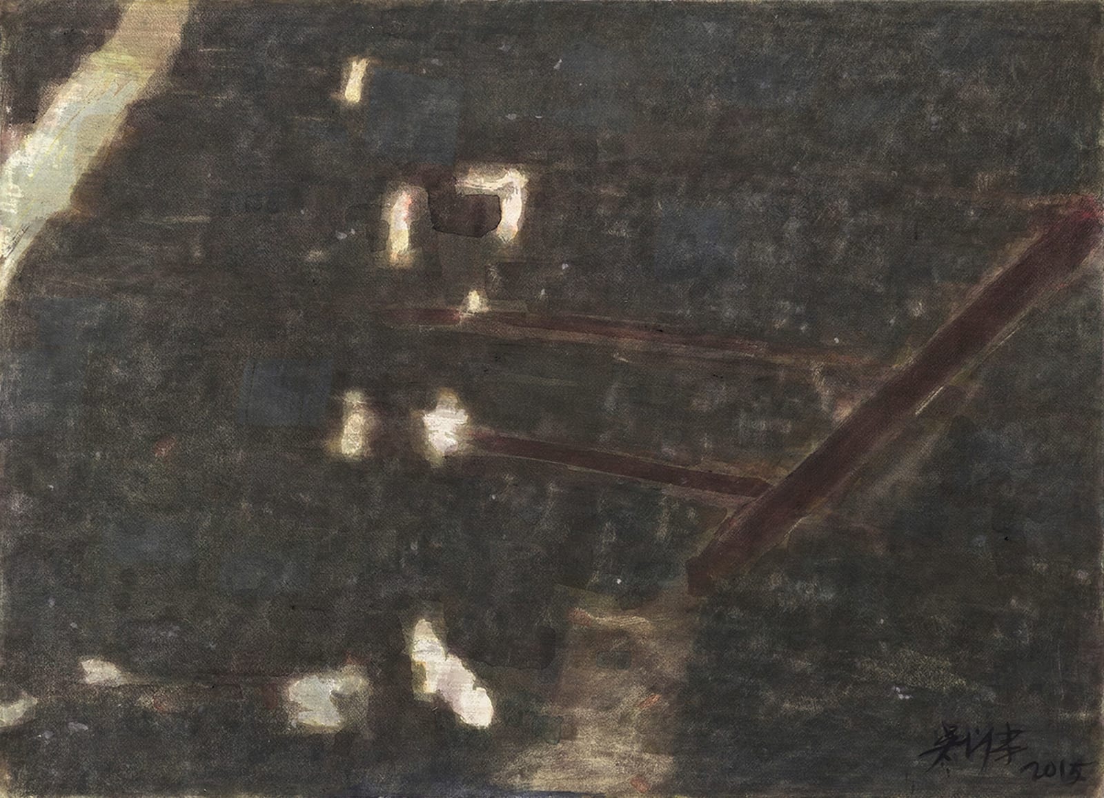 吳增榮, 《牛棚之光影》Light and Shadow in a Cowshed, 2015