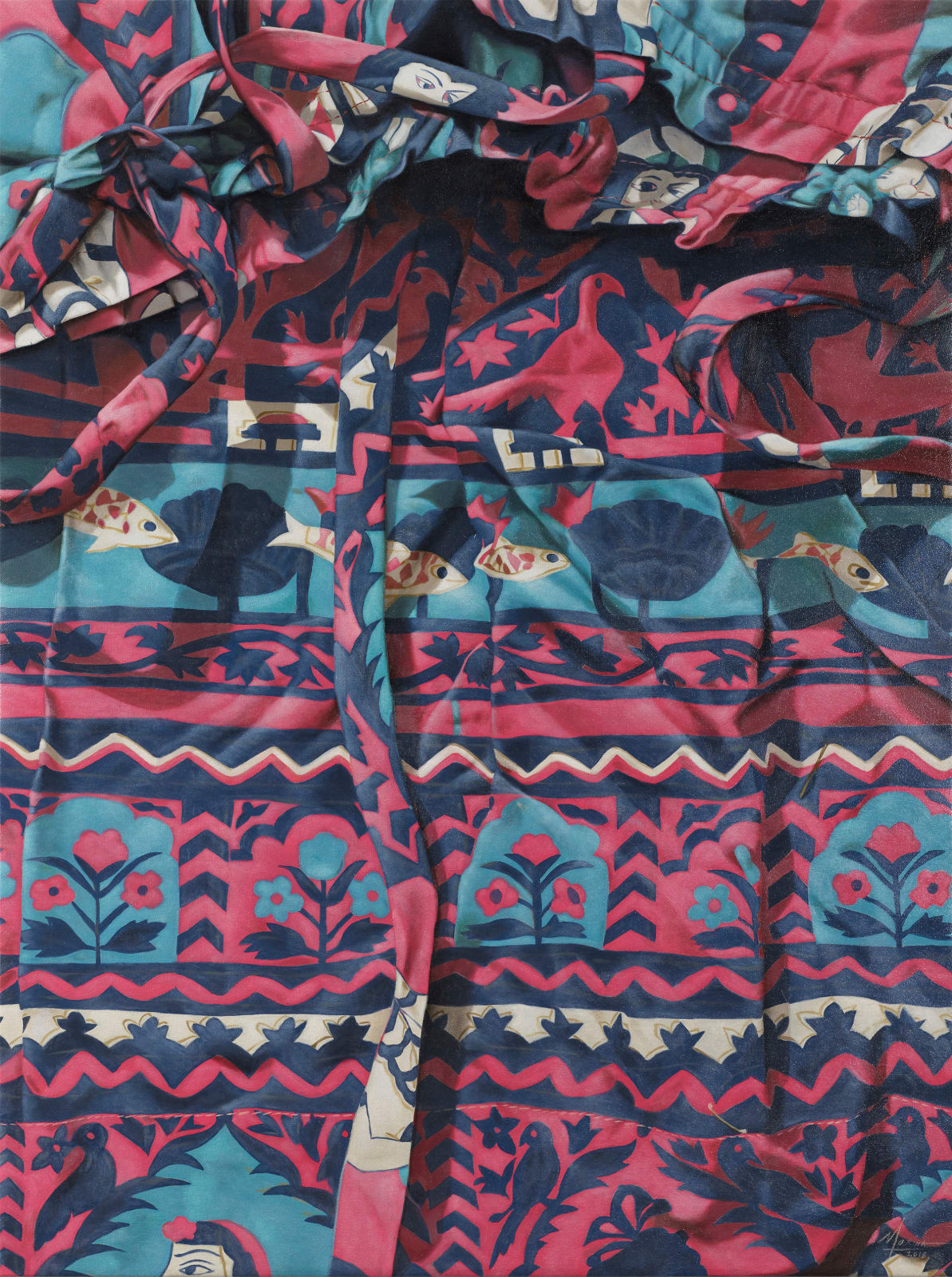 瑪莉娜．克魯斯, 《 布料上的生活模式》 The Behaviour of Life Forms on Fabric, 2018