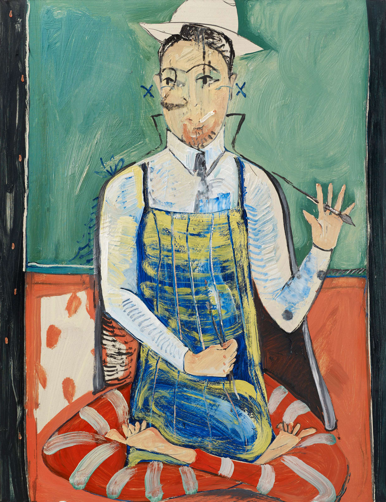 黨若洪, 《盤腿自畫像》 Self-portrait - sitting with legs crossed, 2017