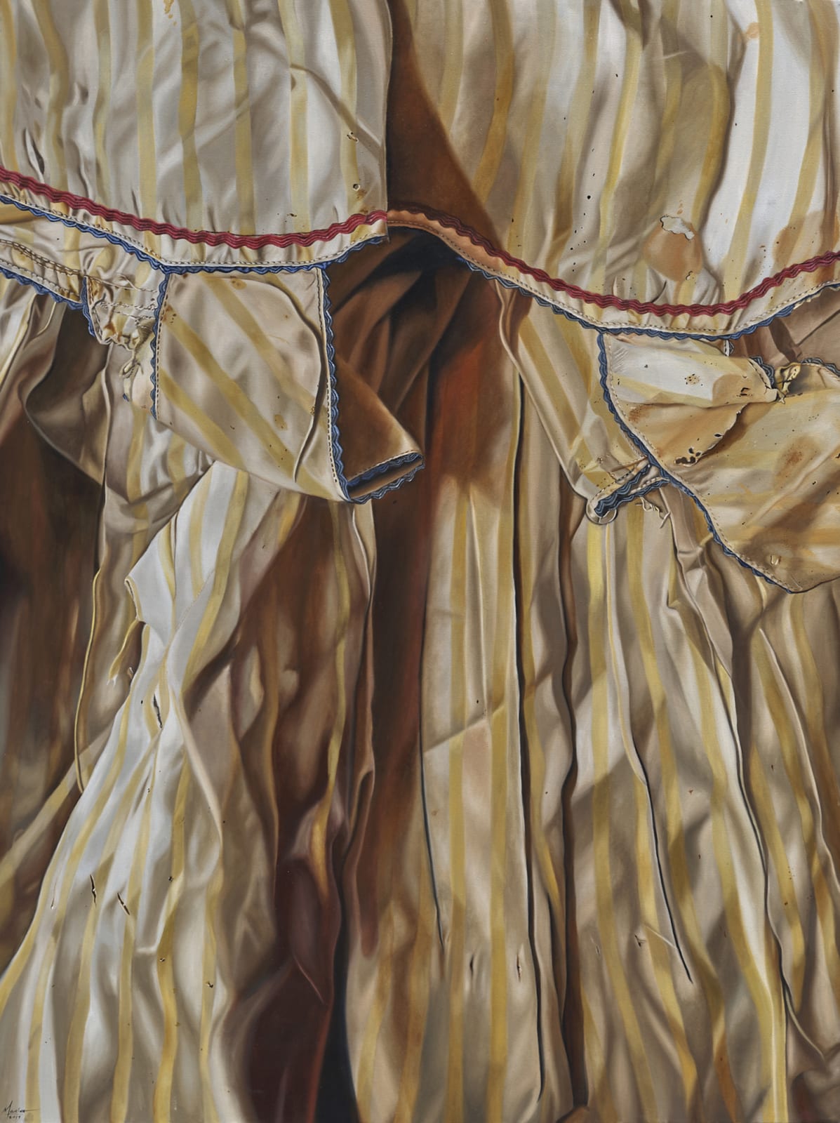 瑪莉娜．克魯斯, 《衣膚 II:歲月與污漬的痕跡》Fabric Skin II: Signs of Age and Stains, 2019