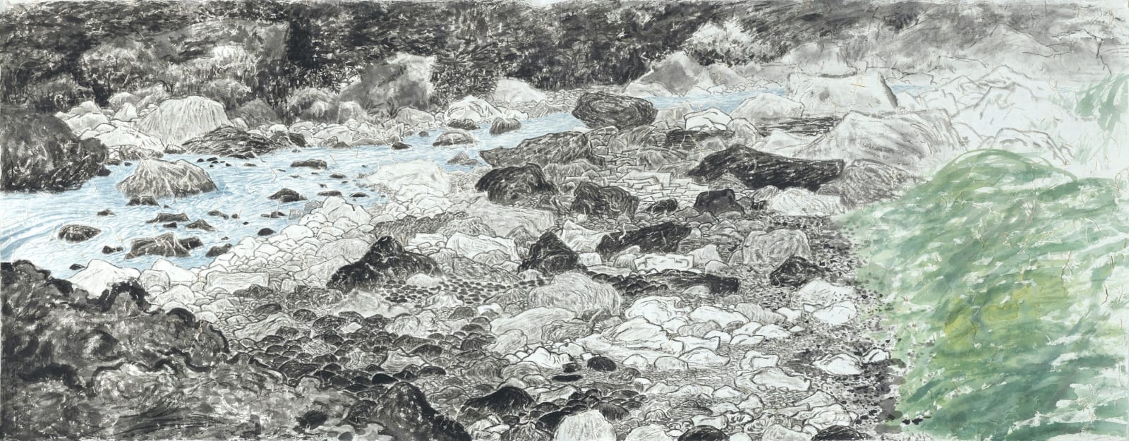 王翔, 《溪流II》Running Stream II, 2024