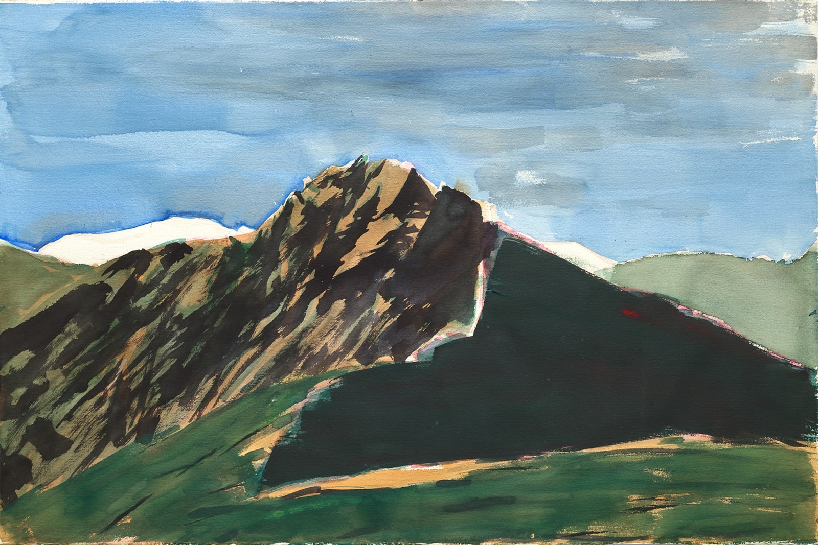 吳增榮, 《玉山中景》 Medium Shot of Mount Jade