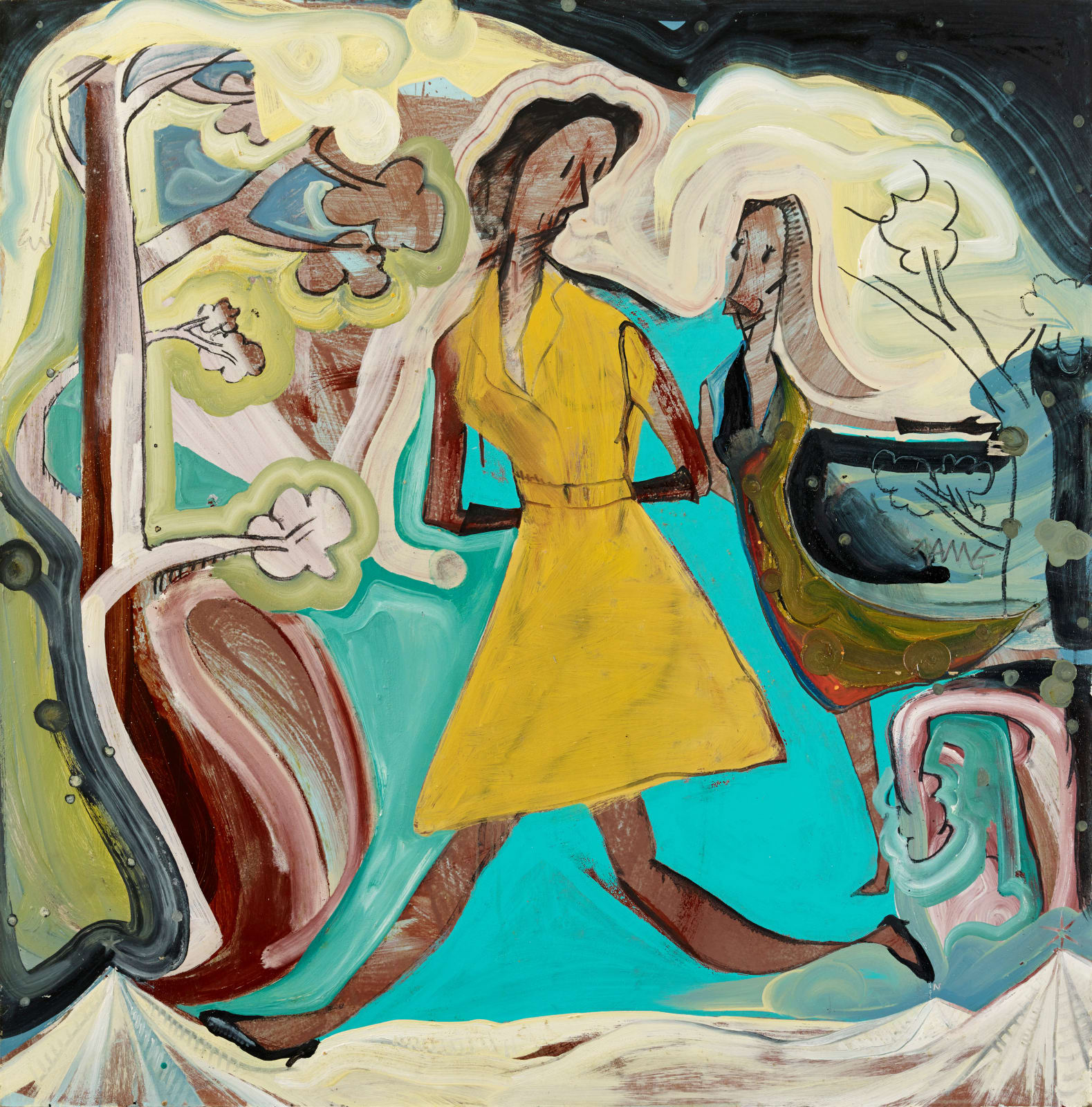 黨若洪, 《走入林中》 Walking in the forest, 2016