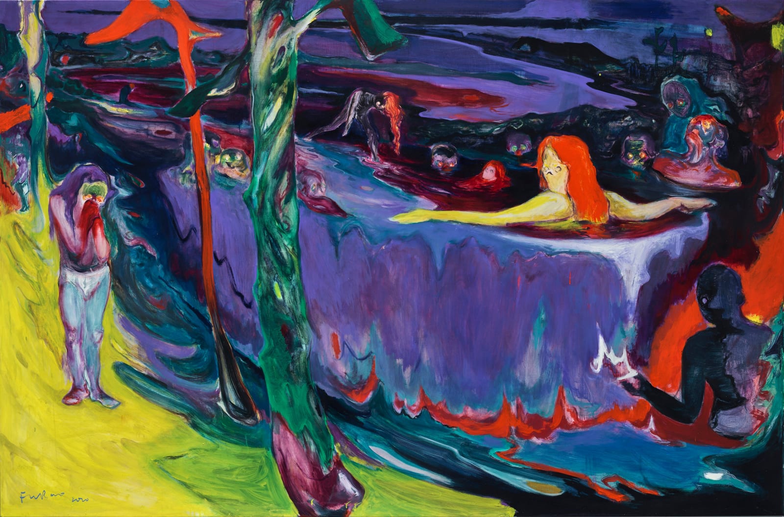 傅饒, 《夜浴》 Night Bath, 2020