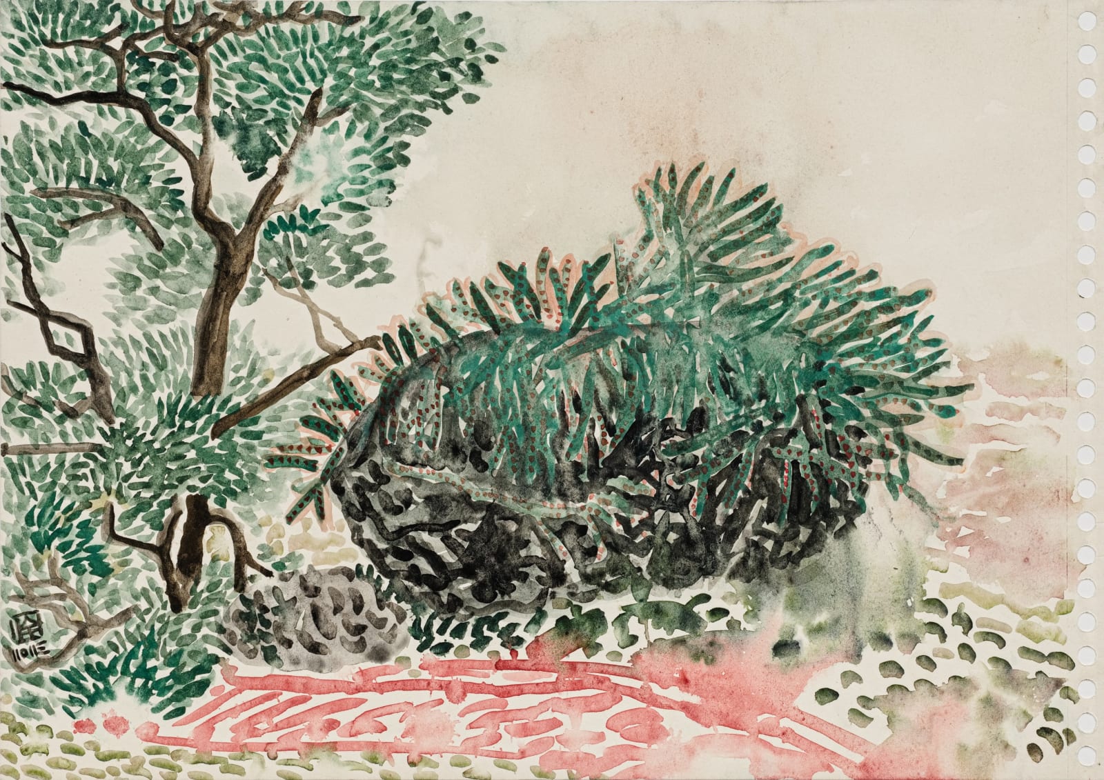 林銓居, 《火山岩上的火龍果樹之一》Dragon Fruit Tree on Volcanic Rock I, 2023