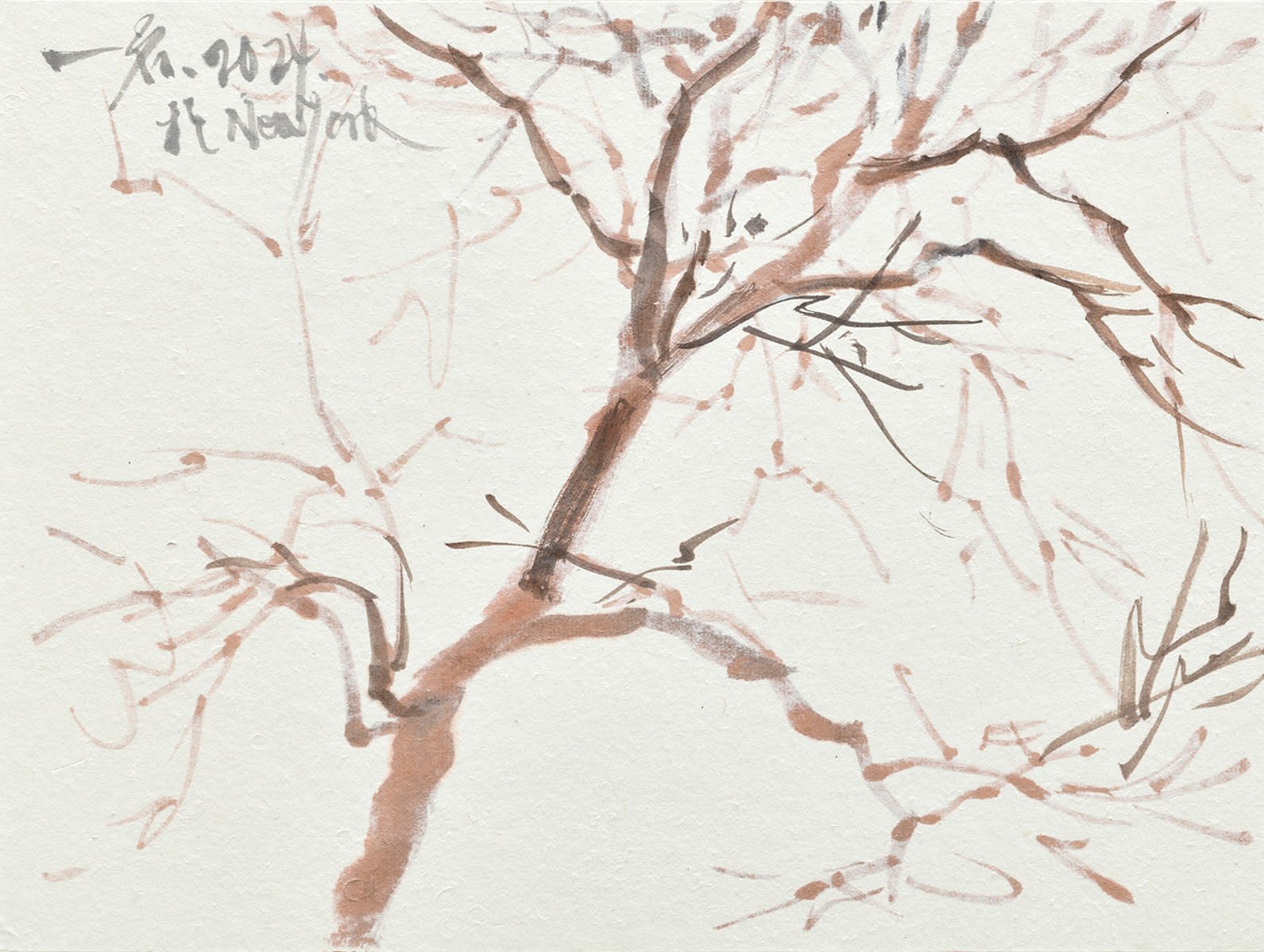 鄔一名, 《落花入水 1》Fallen Flowers in Water 1, 2024