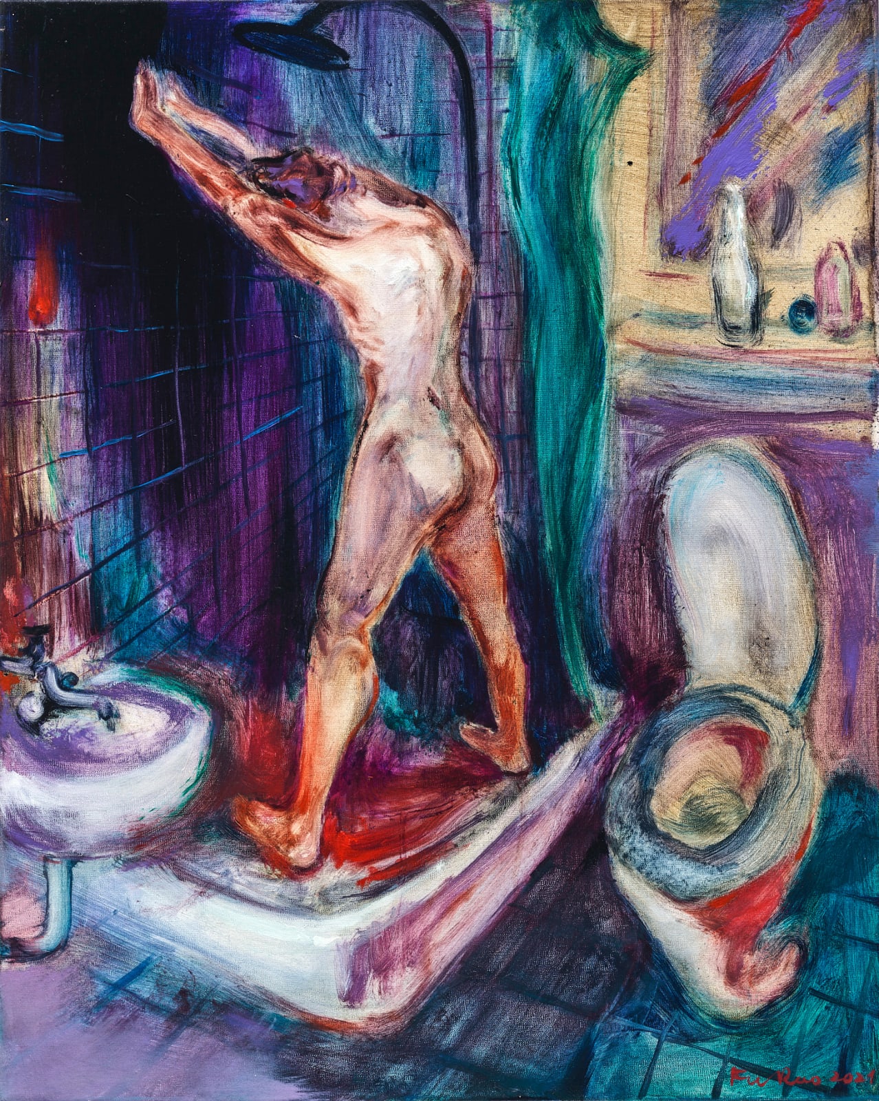 傅饒, 《冷浴》 Cold Bath, 2021