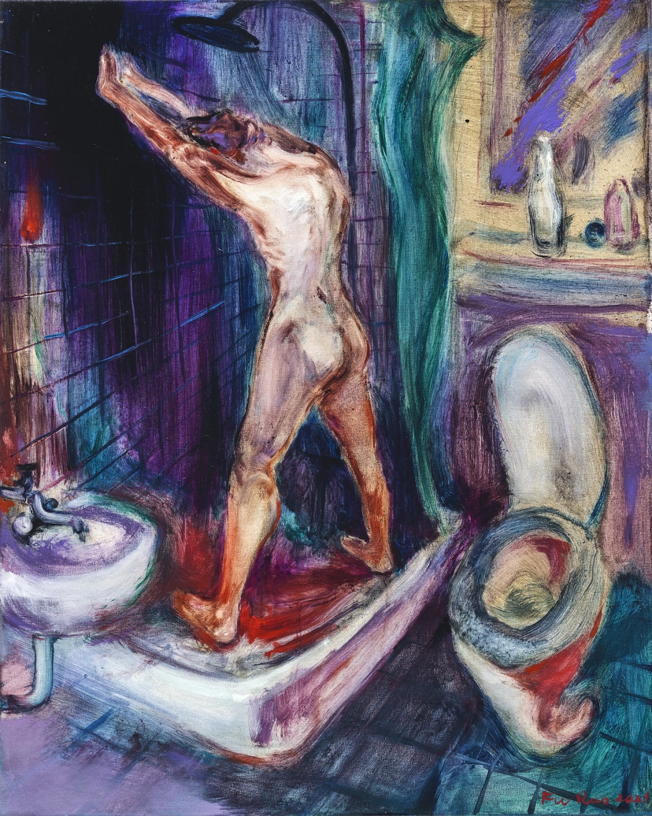 傅饒, 《冷浴》 Cold Bath, 2021