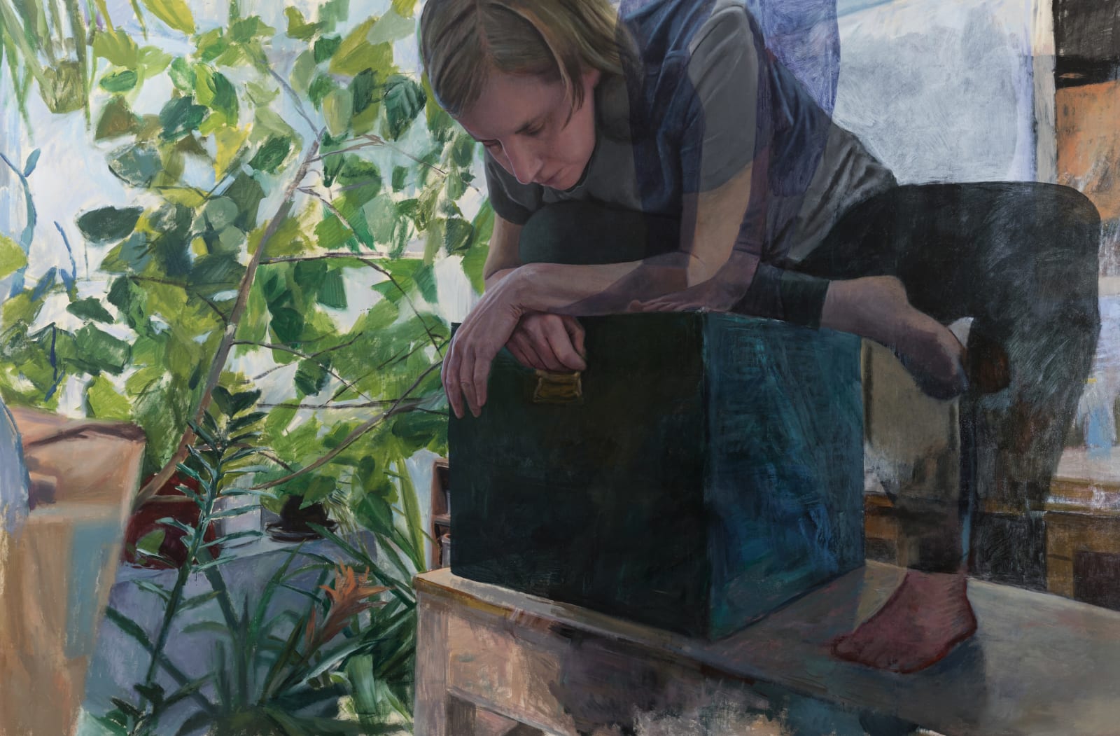 安娜・瑪瑞亞・米庫, 《女人，鷹架 / 桌子》 Woman, Scaffolding/ Table, 2023