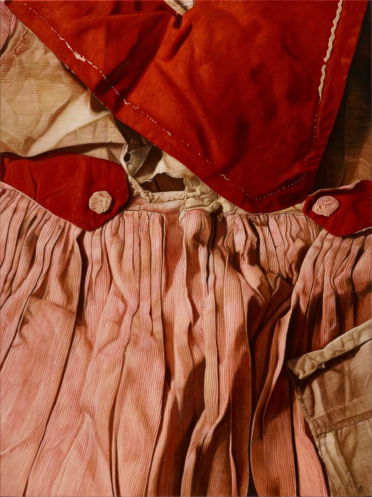 瑪莉娜．克魯斯, Broken White Threads on Red, 2015