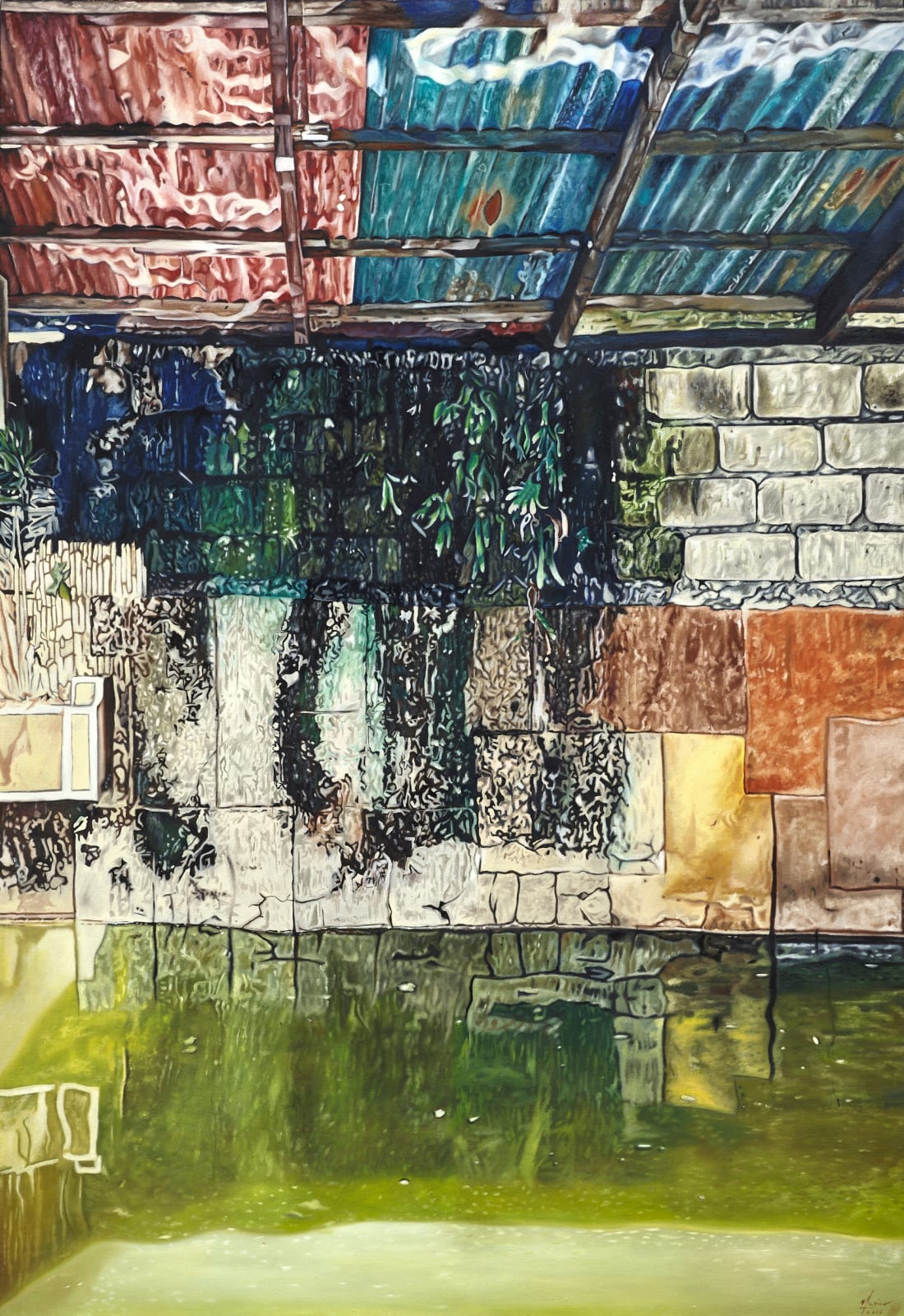 瑪莉娜．克魯斯, 《凝視牆垣間的植物》 Reflecting on Plants Clinging on Walls, 2024