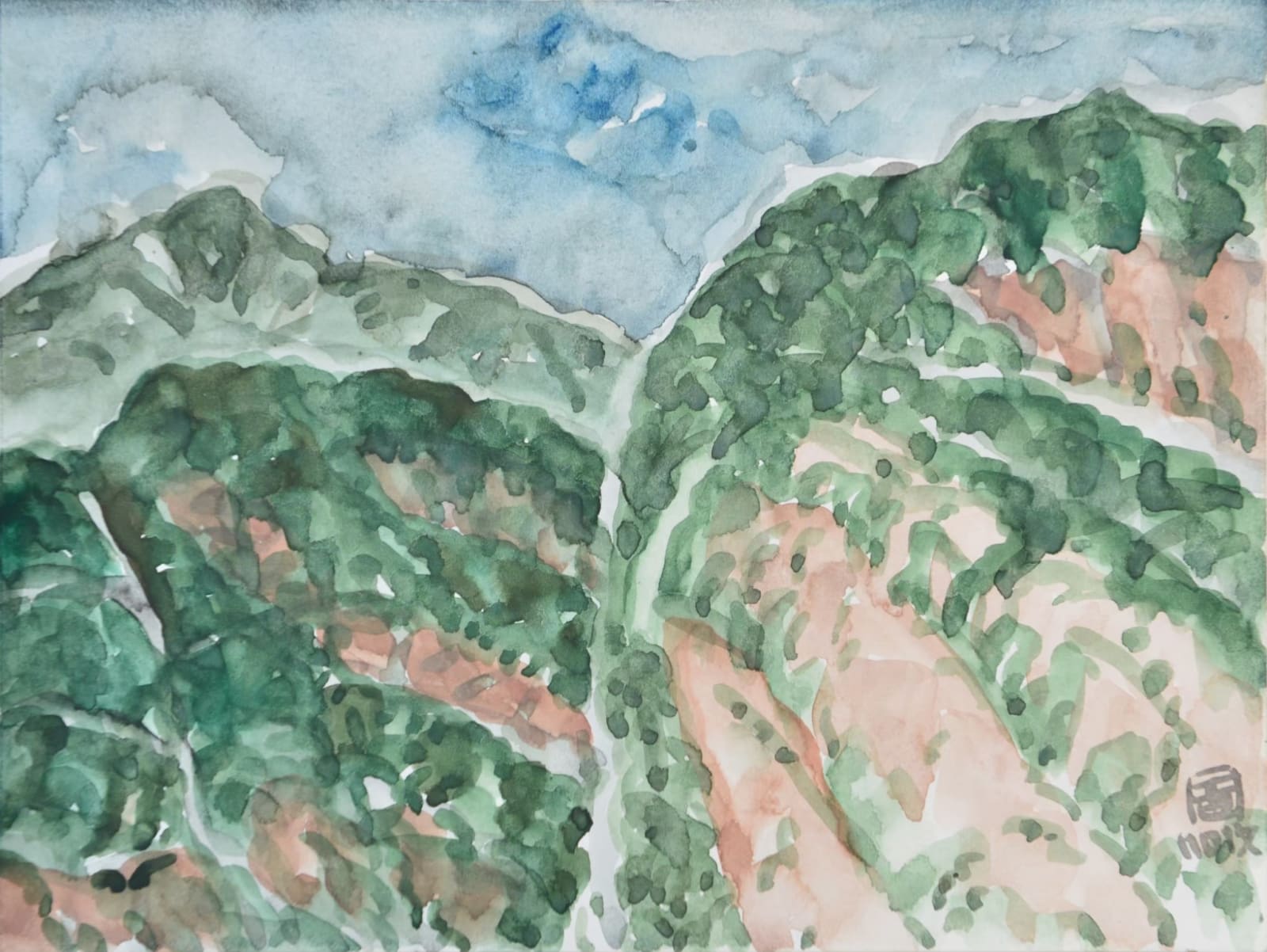 林銓居, 《太魯閣山嶺之二 》 A Ridge of Taroko Mountain II, 2019