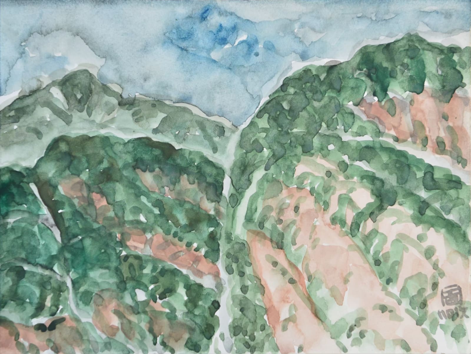 林銓居, 《太魯閣山嶺之二 》 A Ridge of Taroko Mountain II, 2019