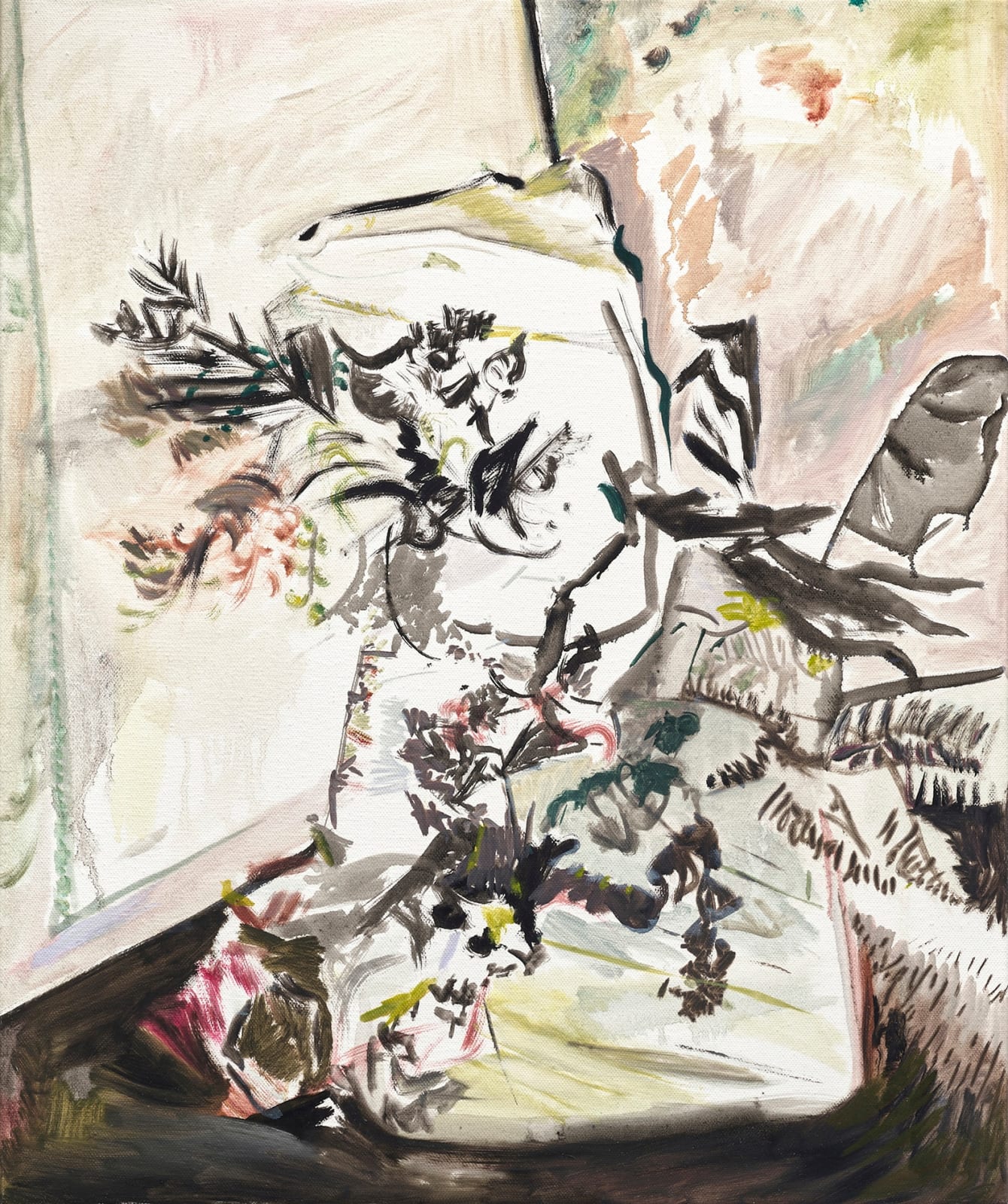 周楷倫, 《夜晚城市裡的花草造景》Landscape in City at Night, 2023