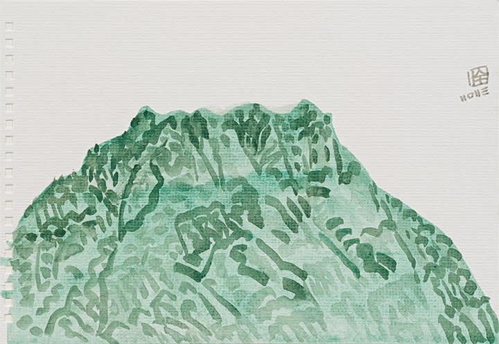 林銓居, 《石綠色的金剛山之二》Mineral Green King Kong Mountain II, 2023