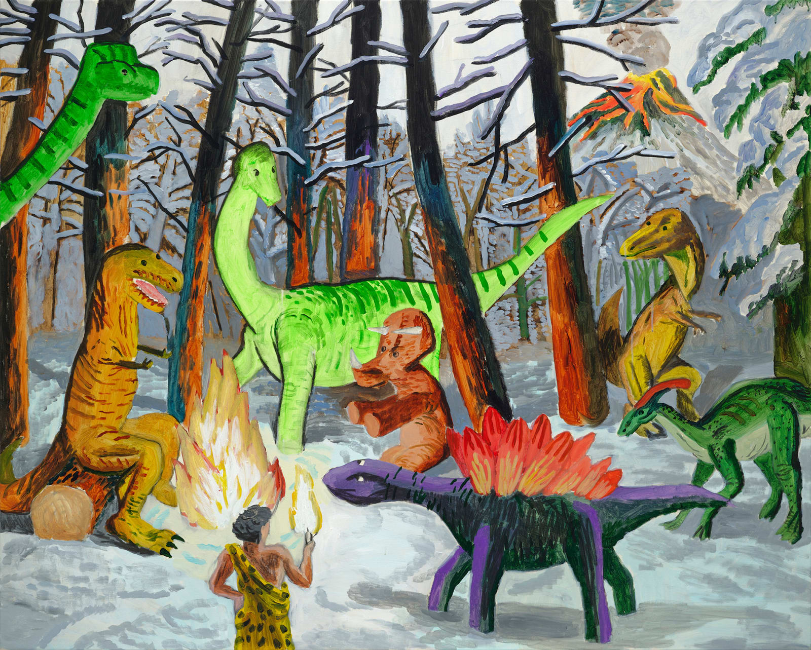 楊立, 《恐龍樂園之冬》Dinosaur Paradase - Winter, 2024