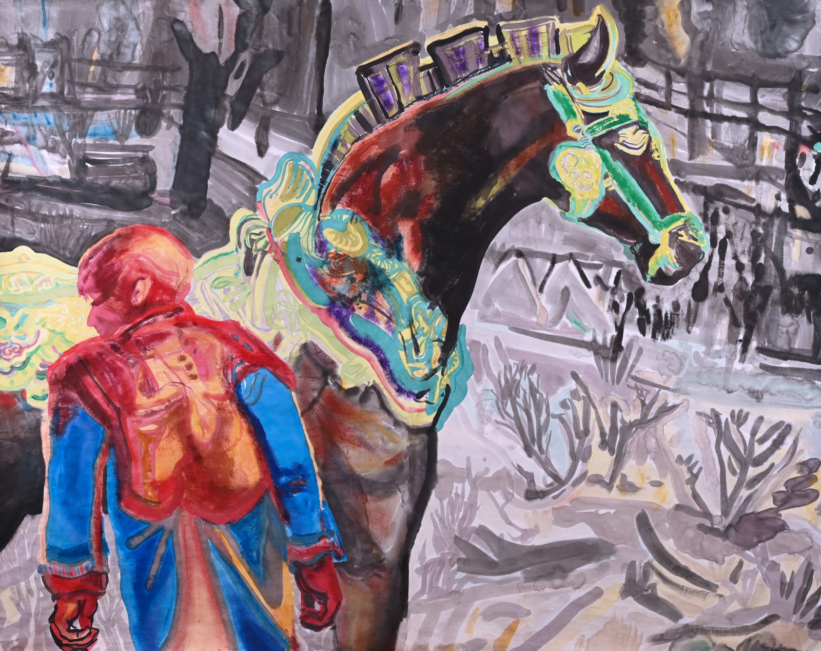 馬堤耶·馬哈切克, 《盛裝的駿馬》 Decorated Horse, 2018