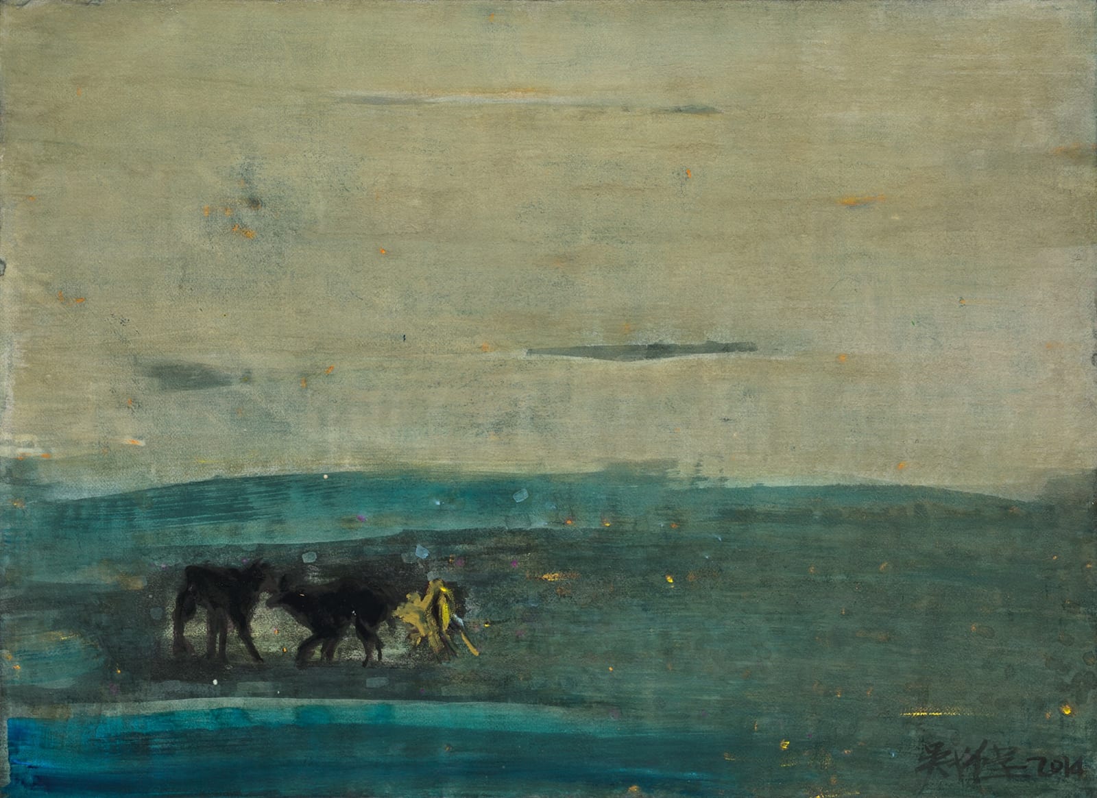 吳增榮, 《三隻黑狗》 Three Black Dogs, 2014