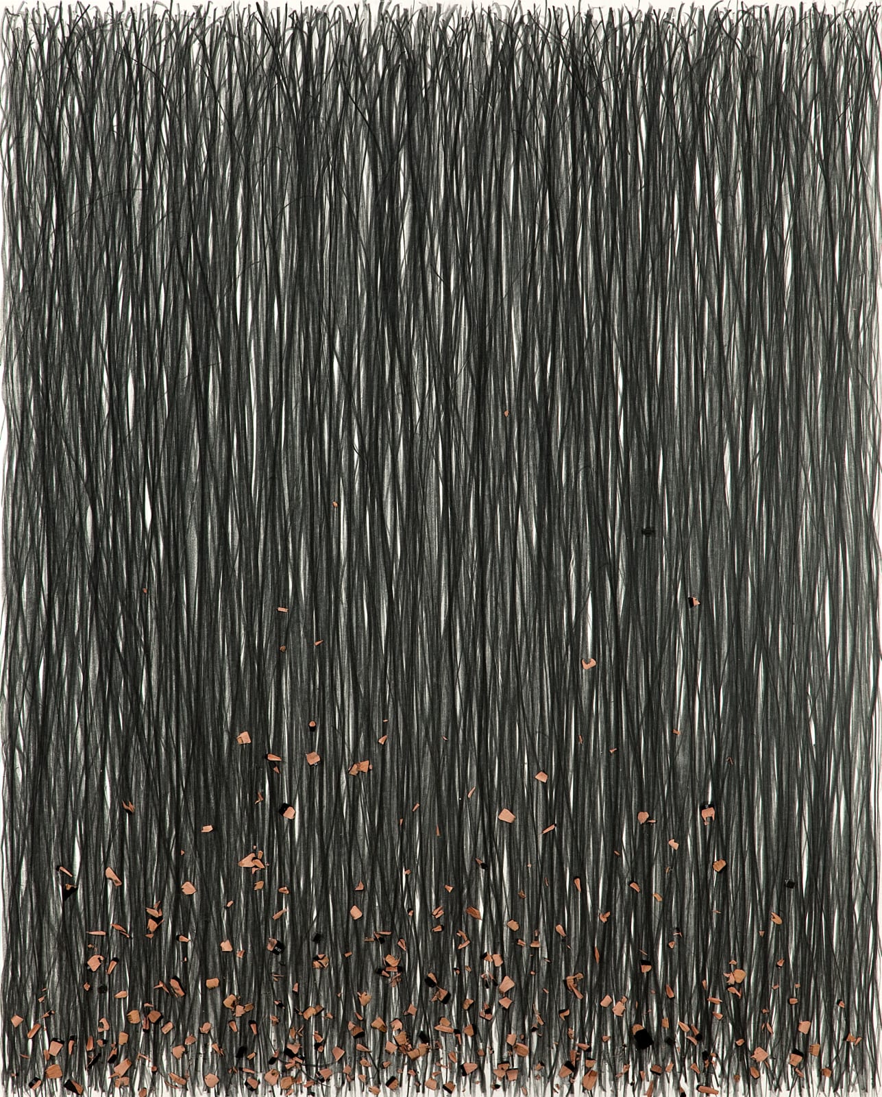 石晉華, 《走筆#107 (雨絲)》 Pen Walking #107, 2011