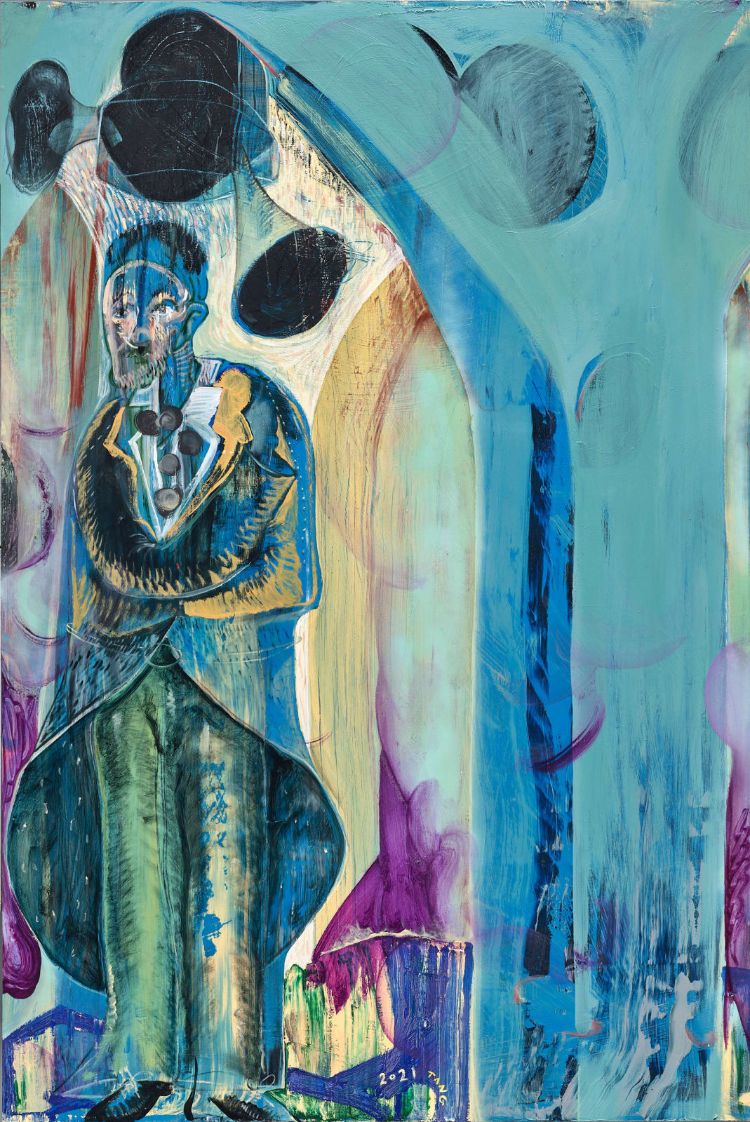 黨若洪, 《拱門下站立男士》Man Standing Under the Arch , 2020