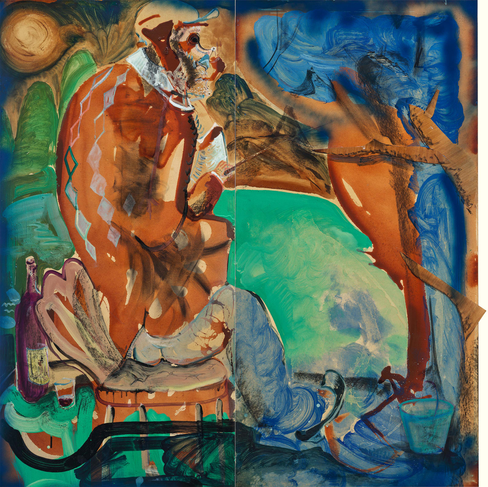 黨若洪, 《湖畔垂釣》 Fishing by the Lake, 2022