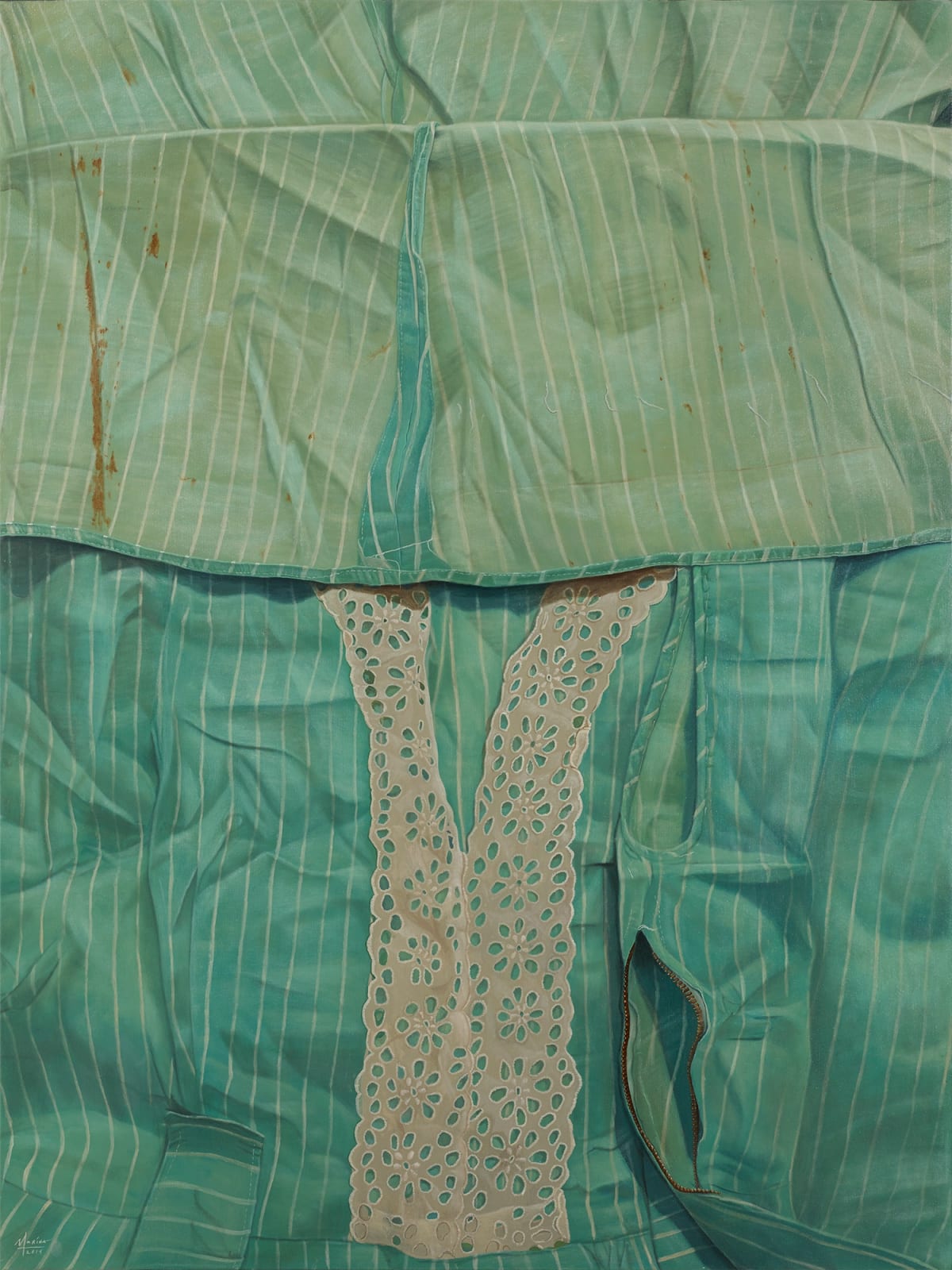 瑪莉娜．克魯斯, 《白色縫線與條紋》 White Threads and White Stripes, 2014
