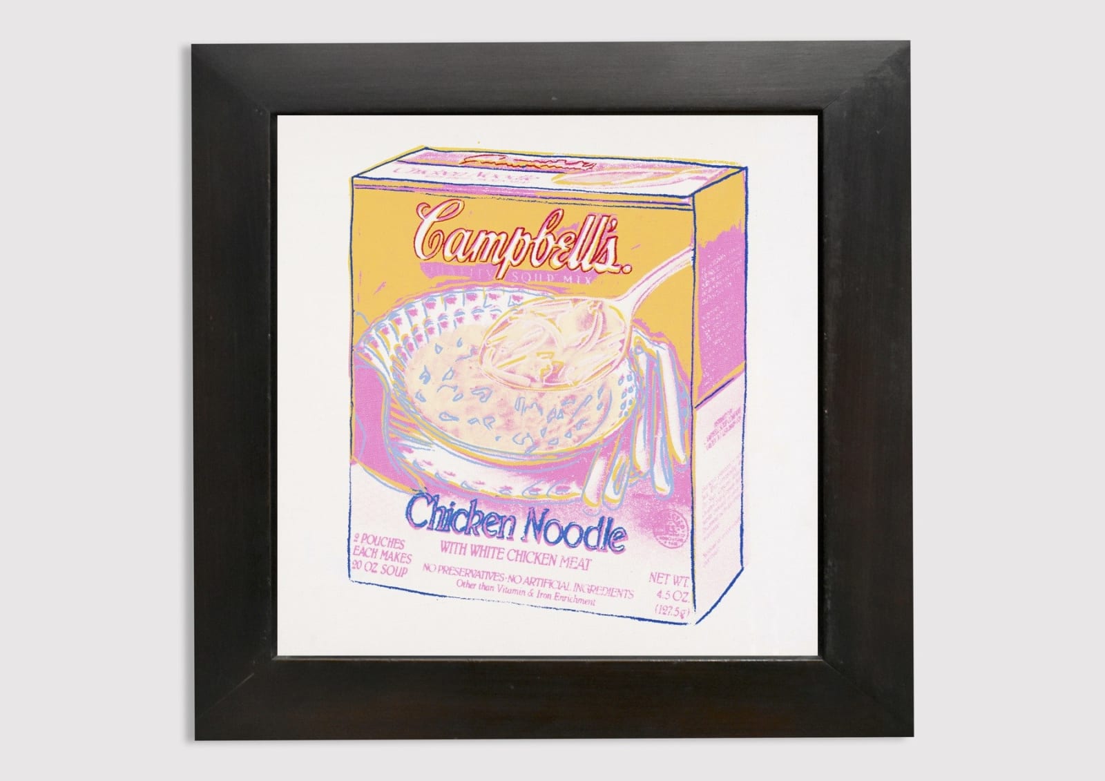 Andy Warhol, Campbell's Soup Box: Chicken Noodle, 1986